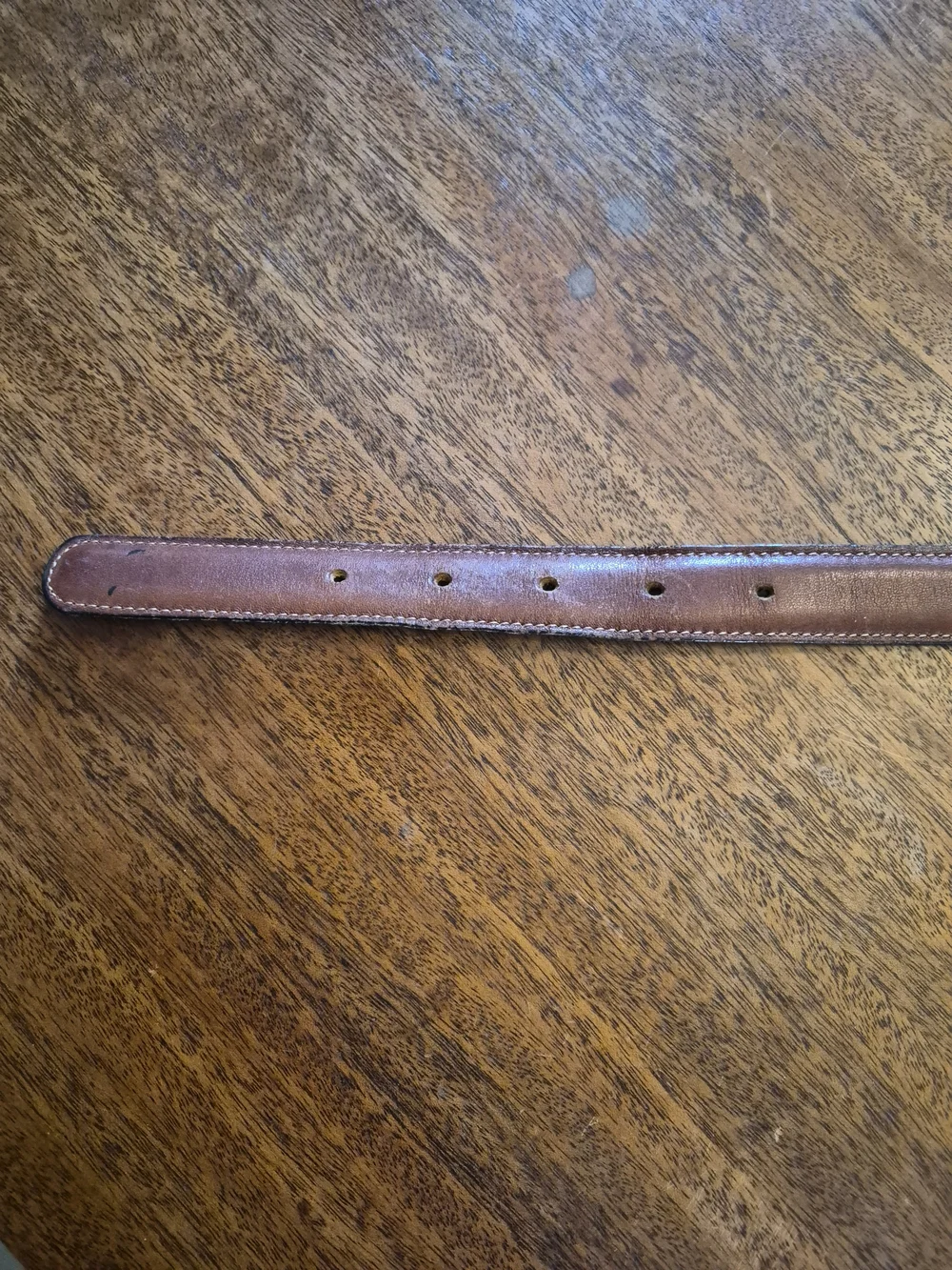 Coach Men's Black Leather Belt with Gold Buckle Size 34